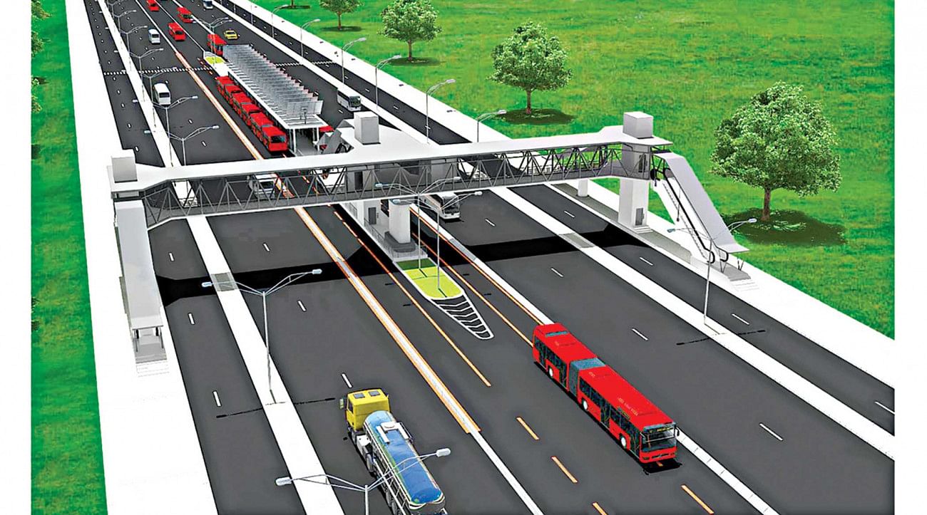 Gazipur Airport brt line