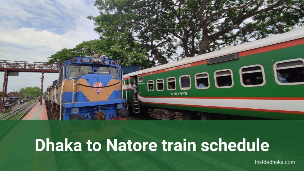 Dhaka to Natore train schedule